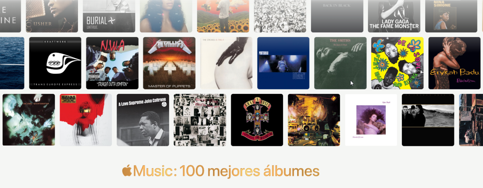 Apple Music Lanza sus 100 Mejores Álbumes de Todos Los Tiempo con