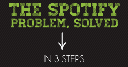 spotify solucion del problema en 3 pasos