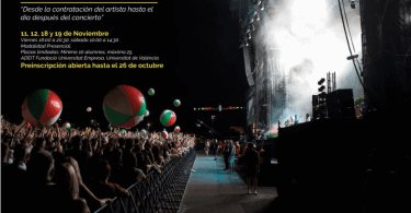 Información curso "Producción de Eventos Musicales" - Universidad de Valencia