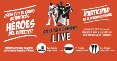 Concurso de bandas "Call for Legends Live" de Shure