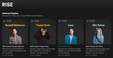 Spotify Lanza RISE. Programa de Lanzamiento de Artistas
