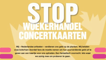 manifiesto artistas holandeses contra reventa