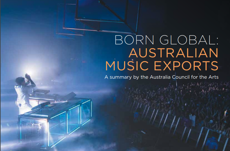 born global australia music export